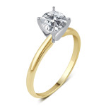Engagement Ring - Yaffie White Gold Solitaire with 3/4ct TDW Diamond