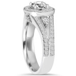 Eco-Chic White Gold Wedding Ring with 1.55 ct TDW Lab-Grown Diamond by Yaffie