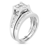 2ct TDW Diamond Composite Bridal Set in Stunning Yaffie White Gold
