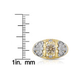 Yaffie Blushing Diamond Ring: a Two-tone Gold Stunner with 3/4ct TDW