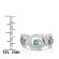 Yaffie Blue Halo Diamond Engagement Ring – Pure Art & Craftsmanship