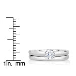 Say 'I Do' with Yaffie Mesmerizing Half-Carat White Gold Solitaire Set
