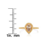 Layer on the Luxe: Yaffie Gold Stackable Champagne Diamond Ring