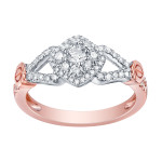 Unveil Elegance: Yaffie 0.60 ct Round Brilliant G-H/SI1 Diamond Engagement Designer Ring in White
