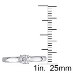 Sapphire and Diamond Yaffie Gold Engagement Ring - 1/4ct TDW Solitaire!