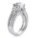 White Gold Diamond Engagement Ring with 1.20ct TDW Semi-Mount