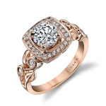 Semi-mount Diamond Engagement Ring in Yaffie 1/4ct TDW Rose Gold