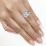 Semi-mount Diamond Engagement Ring in Yaffie White Gold with 3/5ct TDW
