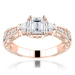 Vintage Diamond Engagement Ring - Yaffie Gold, 1ct TDW.