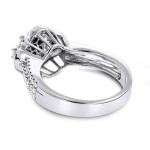 Sparkling Yaffie Cluster Diamond Ring with 1 1/4ct TDW in White Gold