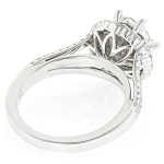 Sparkling Yaffie White Gold Diamond Cluster Ring - Perfect for Saying 'I Do'