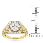 Yaffie Enchanting White Gold 2ct Diamond Engagement Ring