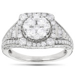 Yaffie Enchanting White Gold 2ct Diamond Engagement Ring