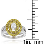 Yaffie Sparkle: Two-toned 1.1ct Diamond Engagement Ring