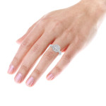 Sparkle in Style with Yaffie 1ct Cluster Diamond Ring for Women