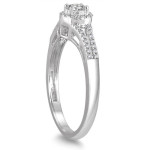 Yaffie Split Shank Bridal Set with White Gold and 1/3ct TDW of Diamonds