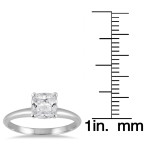 1 carat TDW Diamond Solitaire Engagement Ring in White Gold by Yaffie