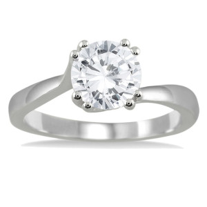 Sparkle with Yaffie White Gold Diamond Solitaire Ring!