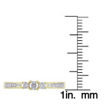Yaffie Gold Diamond Ring: 3-Stone Sparkle, 1/4ct TDW