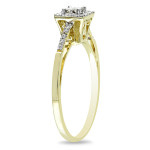 Gold Yaffie Ring with Sparkling 1/5ct TDW Diamonds