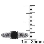 1.25ct TDW Black Diamond Engagement Ring - Custom Made By Yaffie ™