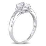 Shine like royalty with Yaffie White Gold White Topaz Cocktail Ring