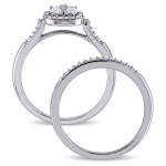 Sparkle in Love: Yaffie White Gold Diamond Bridal Ring Set