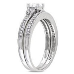 Yaffie Diamond Ring Set in White Gold with 1/2ct TDW