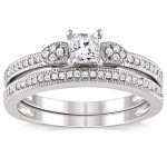 Yaffie Diamond Ring Set in White Gold with 1/2ct TDW