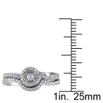 Yaffie White Gold Diamond Bridal Set with 1/3 carat Total Diamond Weight