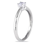 Yaffie 1/4ct TDW Diamond Solitaire Engagement Ring in White Gold