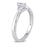 Marquise Diamond Ring with White Gold and 0.25ct TDW by Yaffie