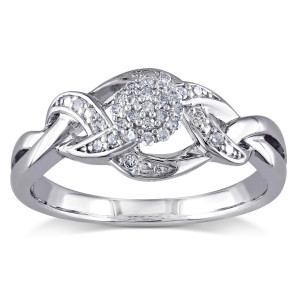 Dazzle with Yaffie White Gold Diamond Stunner - 1/6ct TDW Composite Ring