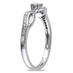 Diamond Infinity Promise Ring, 1/6ct TDW, in Yaffie White Gold