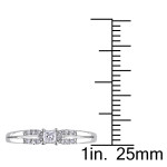 Sparkling Yaffie White Gold Promise Ring with 1/6ct of Dazzling Diamonds