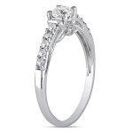 Sparkling Yaffie White Gold 3/5ct Diamond Ring for Your Forever Love