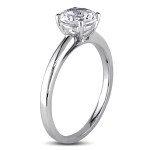 Elevate Your Look with Yaffie White Gold Sapphire Solitaire