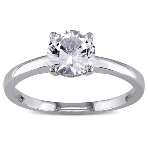 Elevate Your Look with Yaffie White Gold Sapphire Solitaire