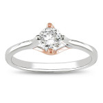 Sparkling Promise: Yaffie White & Rose Gold 1/2ct TDW Diamond Ring