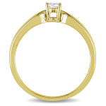 Sparkling Yaffie Gold Diamond Promise Ring, 1/5ct TDW