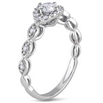White Gold GH I2;I3 Fashion Ring Adorned with 1/2 CT of Yaffie Sparkling Diamonds.