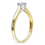 Make a Dazzling Statement with Yaffie White and Gold Diamond Engagement Ring