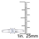 Yaffie Gold Sparkles with a 1/3ct TDW Diamond Solitaire Wedding Ring