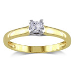 Certified IGL Diamond Solitaire Engagement Ring - 1/4ct in Yaffie Gold