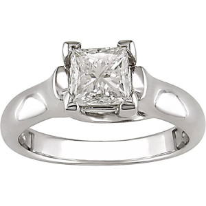 Royal Elegance Personified: Discover the Yaffie Gold 1ct TDW Princess-cut Solitaire Ring