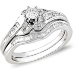 Bridal Bliss: Yaffie 1/2ct White Gold Diamond Ring Set