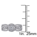 Diamond Composite Round Halo Ring with Yaffie White Gold - 1/2ct Total Diamond Weight