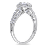 Sparkling Yaffie Diamond Ring in White Gold with 1/2ct TDW