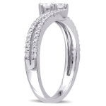 Yaffie Two-Diamond White Gold Ring with a 1/2ct Total Diamond Weight