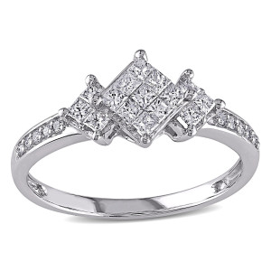 Yaffie Princess Diamond Ring - 1/2ct TDW in White Gold
